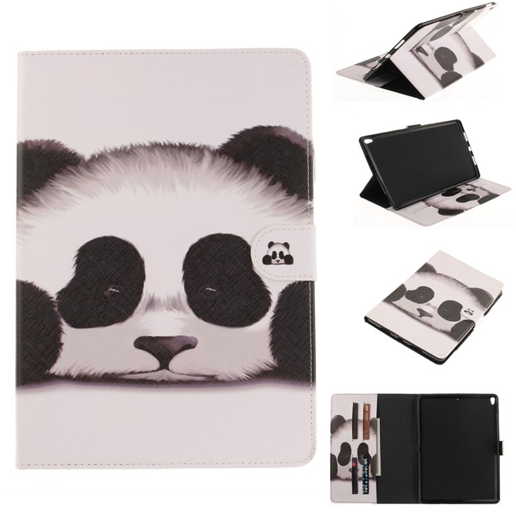 Pattern Printing Wallet Leather Smart Case for iPad Pro 10.5 (2017) - Panda-1