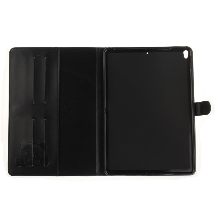 Imprinted Panda Multi Card Slots Smart Leather Stand Folio Case for iPad Pro 10.5 (2017) - Black-10