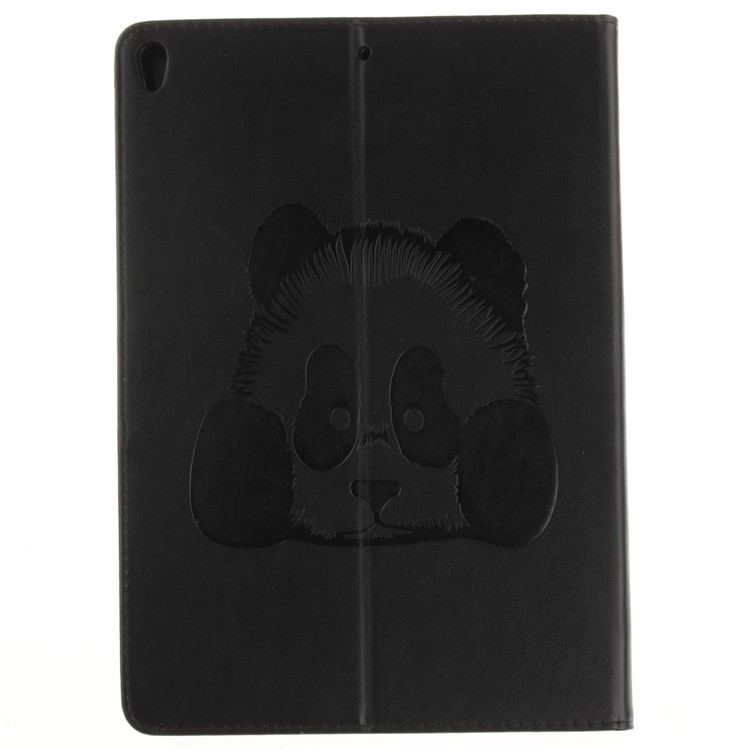 Imprinted Panda Multi Card Slots Smart Leather Stand Folio Case for iPad Pro 10.5 (2017) - Black-3