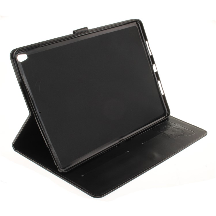 Imprinted Panda Multi Card Slots Smart Leather Stand Folio Case for iPad Pro 10.5 (2017) - Black-6