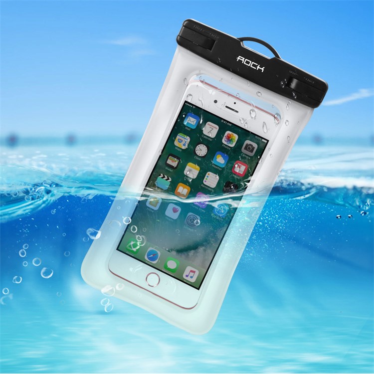 Rock bolsa impermeable para el iPhone 7s Plus / 7 más Samsung Galaxy S8 + - Negro-1