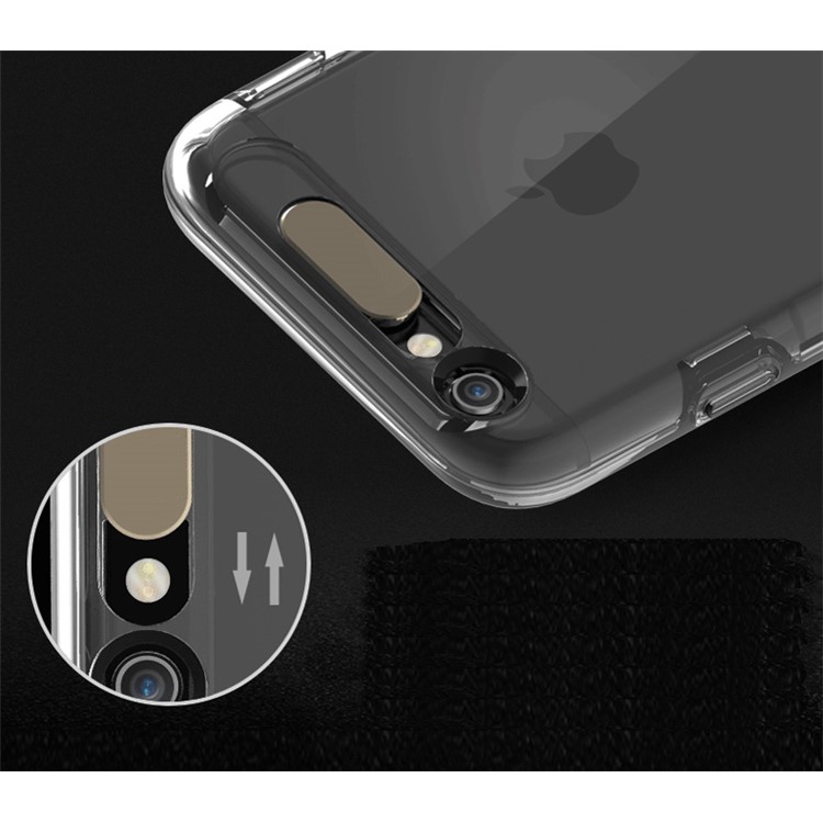 ROCK Light Tube Series Upgrade Incoming Calls Flashing PC TPU Phone Cover for iPhone 6s Plus / 6 Plus - Transparent-2