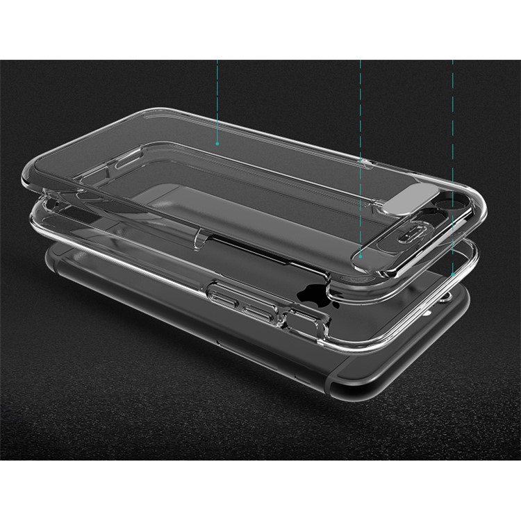ROCK Light Tube Series Upgrade Incoming Calls Flashing PC TPU Phone Cover for iPhone 6s Plus / 6 Plus - Transparent-4