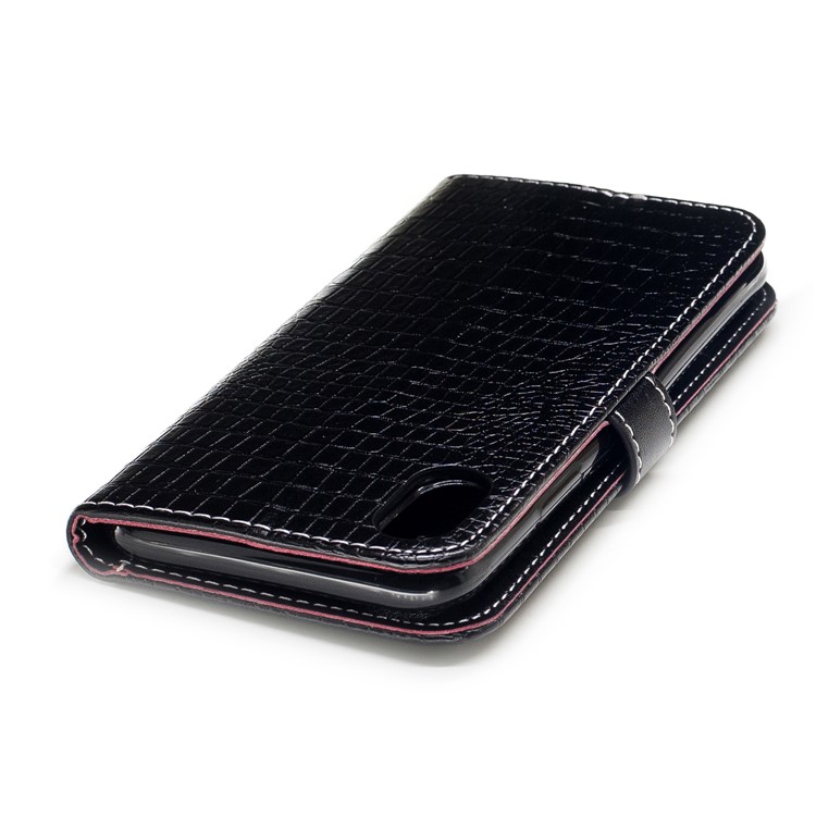 For iPhone 8 Ultra Crocodile Texture Flip Stand Wallet Leather Case Cover - Black-7