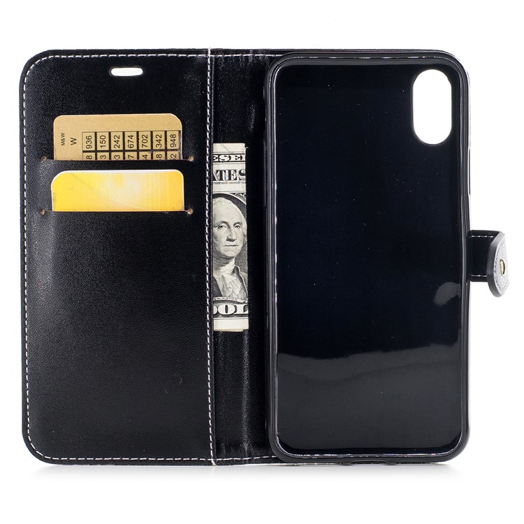 For iPhone 8 Ultra Crocodile Texture Flip Stand Wallet Leather Case Cover - Black-8