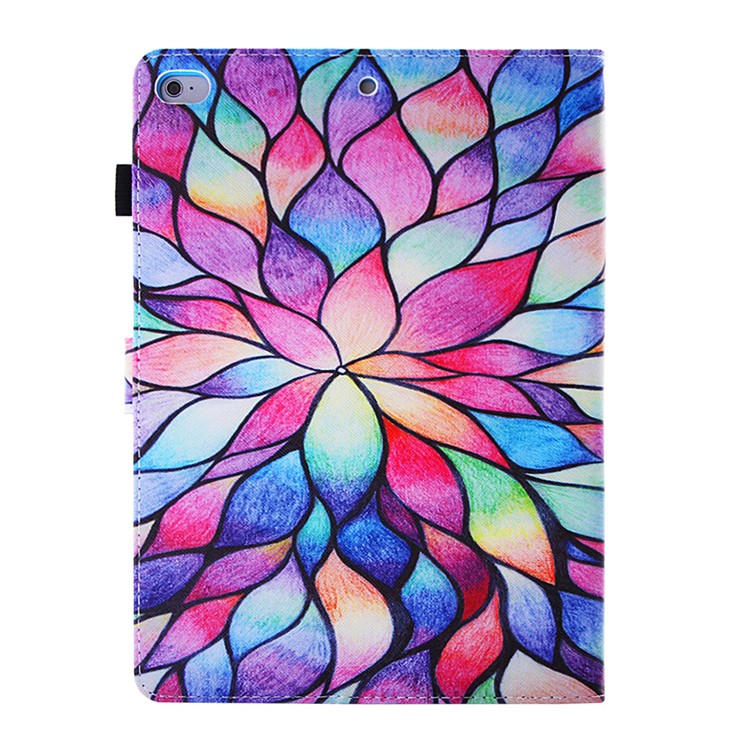 Pattern Printing Wallet Leather Stand Shell for iPad 9.7 (2018) / 9.7 (2017) - Flower Petals-3