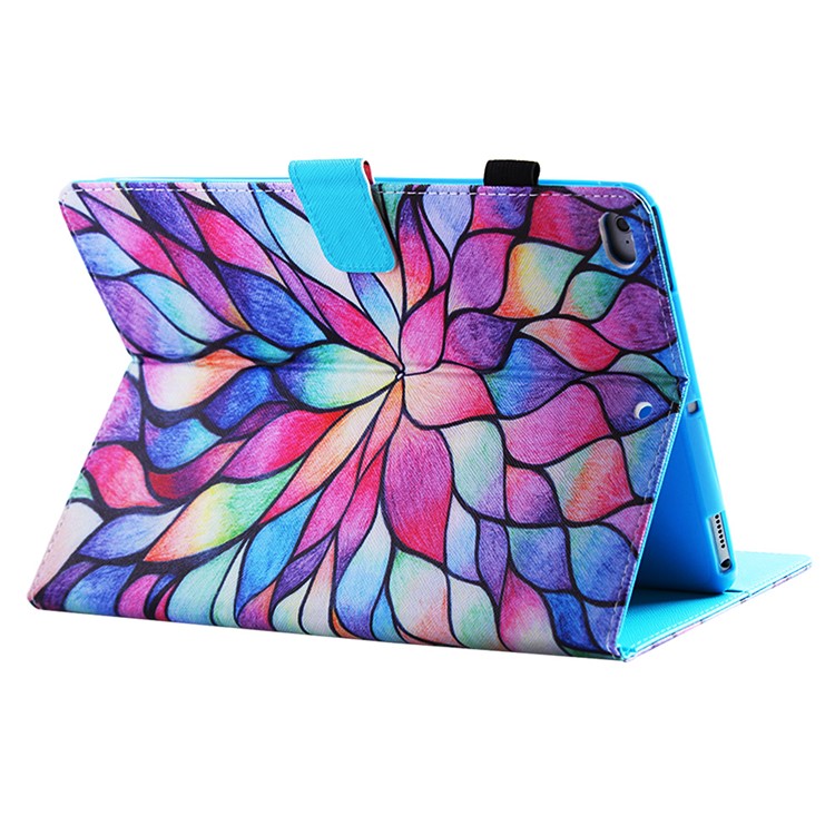 Pattern Printing Wallet Leather Stand Shell for iPad 9.7 (2018) / 9.7 (2017) - Flower Petals-4