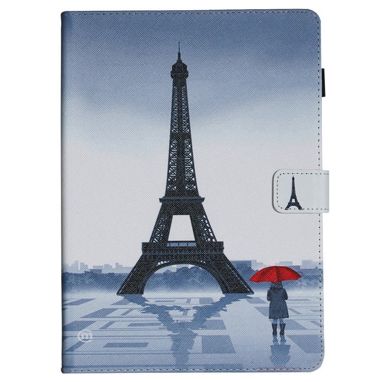Pattern Printing Flip Leather Stand Cover for iPad 9.7 (2018) / 9.7 (2017) - Eiffel Towel-2