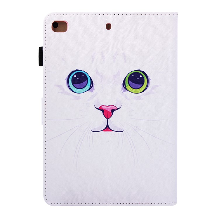 Pattern Printing Protective Leather Stand Shell for iPad 9.7 (2018) / 9.7 (2017) - Cat-3