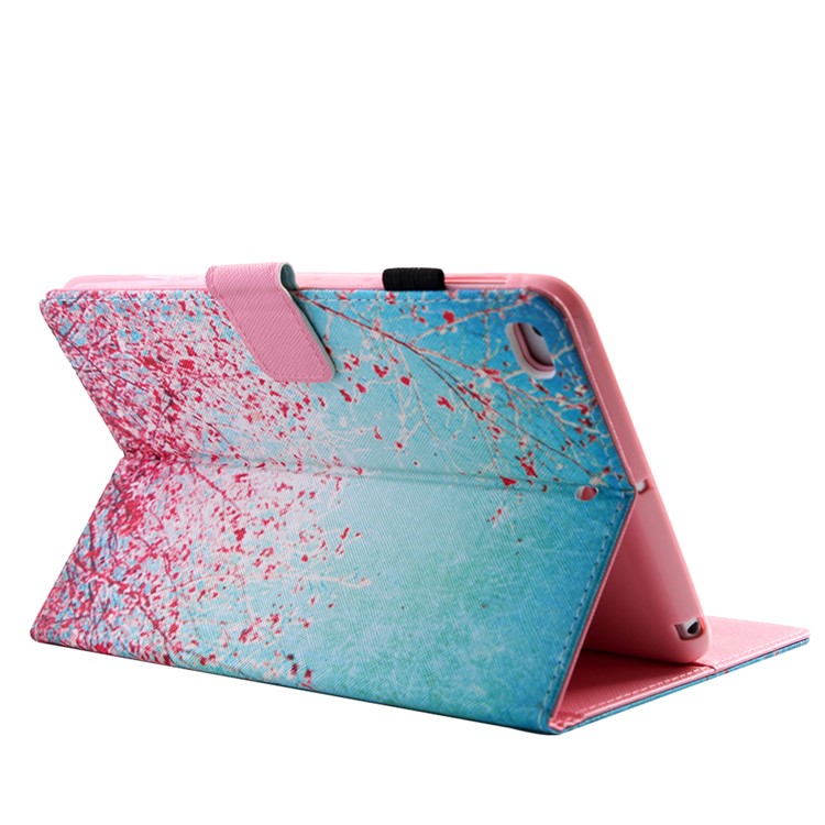Wallet Pattern Printing Leather Stand Case Shell for iPad 9.7 (2018) / 9.7 (2017) - Flowering Tree-4