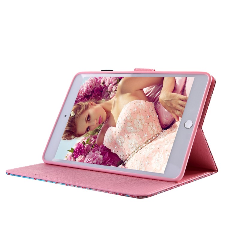 Wallet Pattern Printing Leather Stand Case Shell for iPad 9.7 (2018) / 9.7 (2017) - Flowering Tree-5