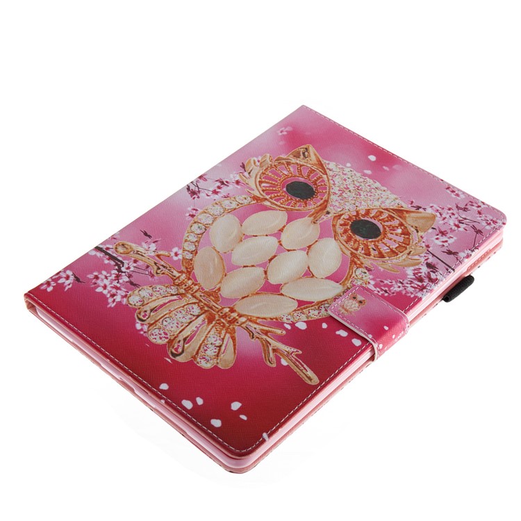 Patterned Leather Stand Card Slots Case with Stylus Holder for iPad Pro 10.5 (2017) - Costly Owl-3