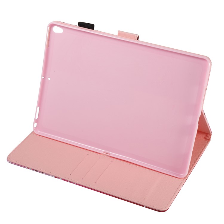 Patterned Leather Stand Card Slots Case with Stylus Holder for iPad Pro 10.5 (2017) - Costly Owl-5