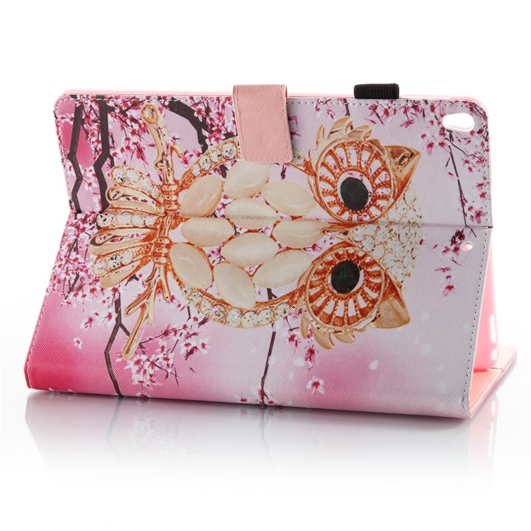 Patterned Leather Stand Card Slots Case with Stylus Holder for iPad Pro 10.5 (2017) - Costly Owl-6