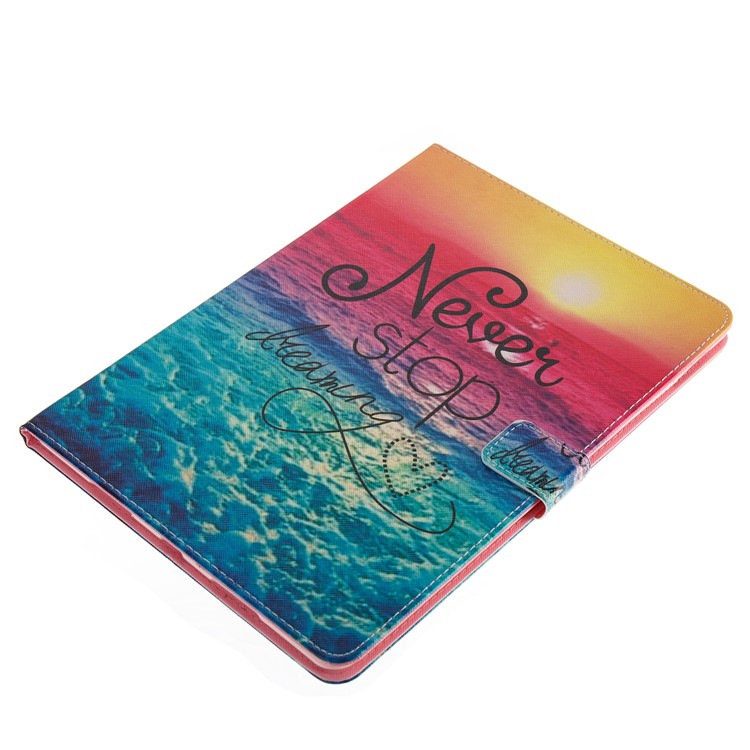 Pattern Printing Stand PU Leather Tablet Case for iPad Pro 10.5 (2017) - Never Stop Dreaming-3