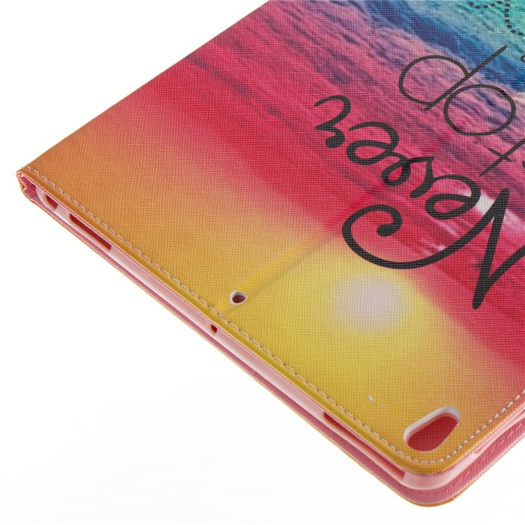 Pattern Printing Stand PU Leather Tablet Case for iPad Pro 10.5 (2017) - Never Stop Dreaming-4