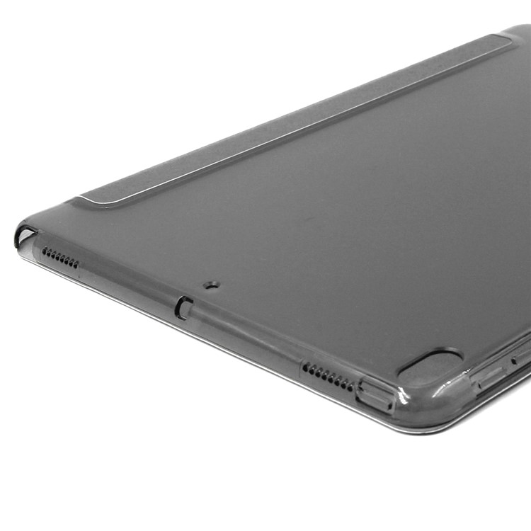 ENKAY for iPad Air 10.5 (2019) / Pro 10.5 (2017) Silk Texture Tri-fold Leather Smart Case with Stand - Black-5