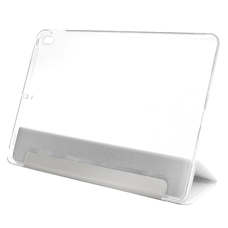 ENKAY Silk Texture Smart Tri-fold Stand Leather Cover for iPad Air 10.5 (2019) / Pro 10.5 (2017) - White-3
