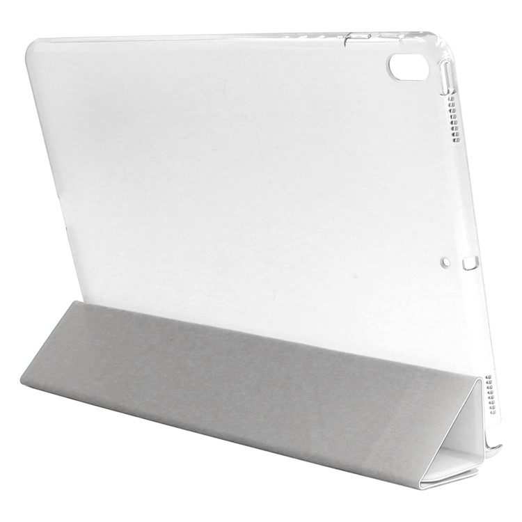 ENKAY Silk Texture Smart Tri-fold Stand Leather Cover for iPad Air 10.5 (2019) / Pro 10.5 (2017) - White-4