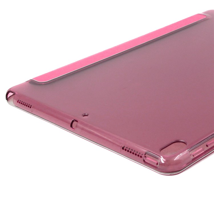 ENKAY Silk Texture Smart Leather Tri-fold Stand Cover for iPad Air 10.5 (2019) / Pro 10.5 (2017) - Rose-5