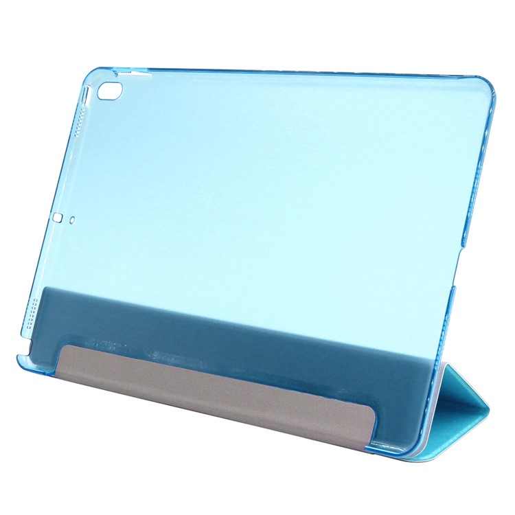 ENKAY Silk Texture Tri-fold Stand Smart Leather Tablet Cover Case for iPad Air 10.5 (2019) / Pro 10.5 (2017) - Blue-3