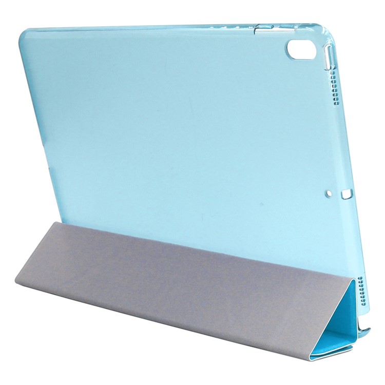 ENKAY Silk Texture Tri-fold Stand Smart Leather Tablet Cover Case for iPad Air 10.5 (2019) / Pro 10.5 (2017) - Blue-4