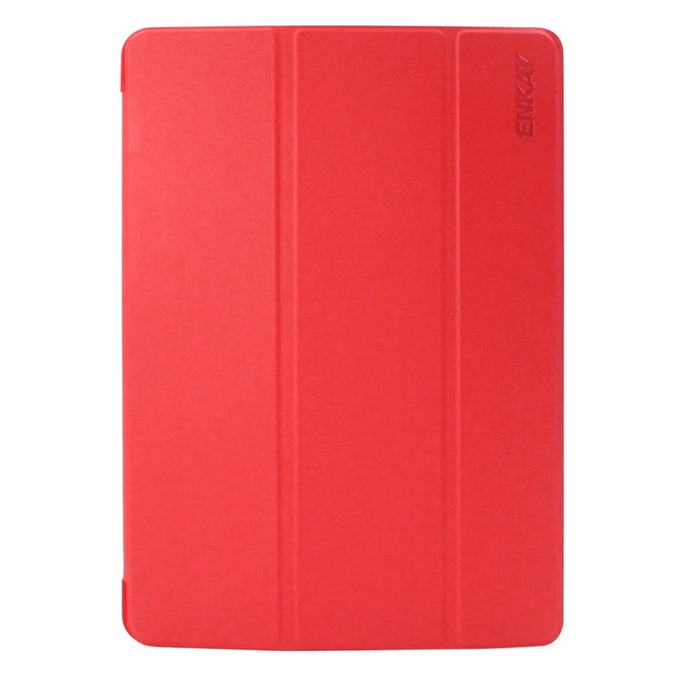 ENKAY Smart Tri-fold Stand PU Leather Case for iPad Pro 10.5 (2017) - Red-1