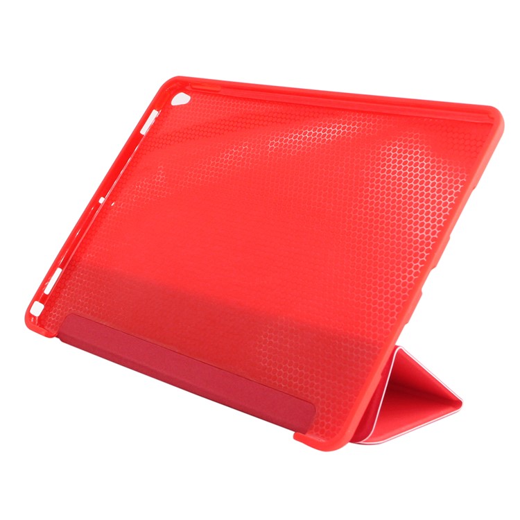 ENKAY Smart Tri-fold Stand PU Leather Case for iPad Pro 10.5 (2017) - Red-4