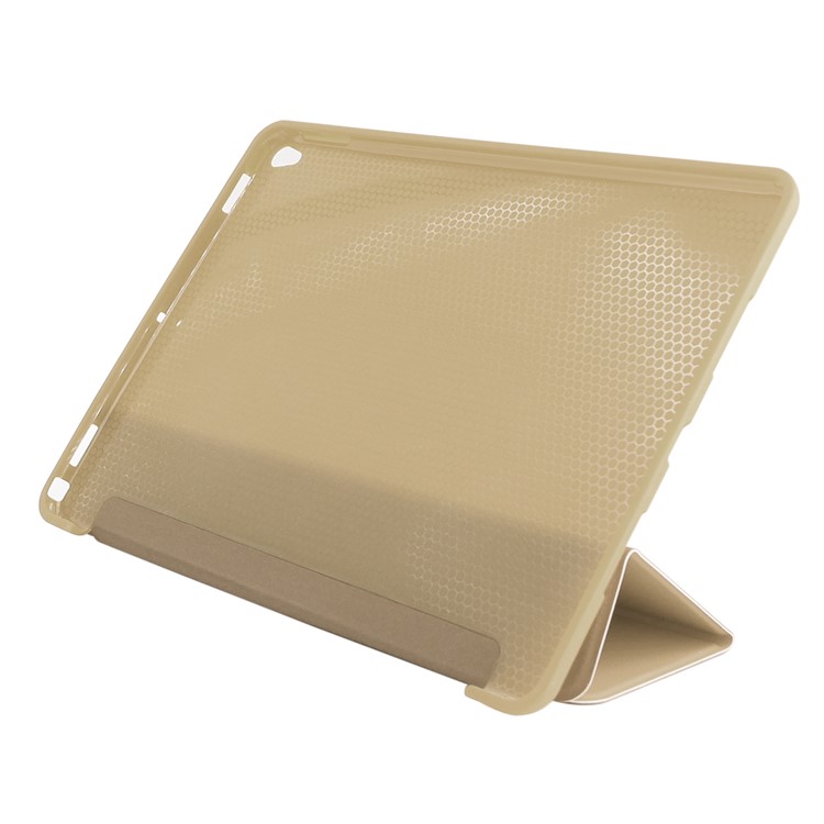 ENKAY Tri-fold Stand Auto-Wake / Sleep PU Leather Tablet Cover for iPad Pro 10.5 (2017) - Gold-4