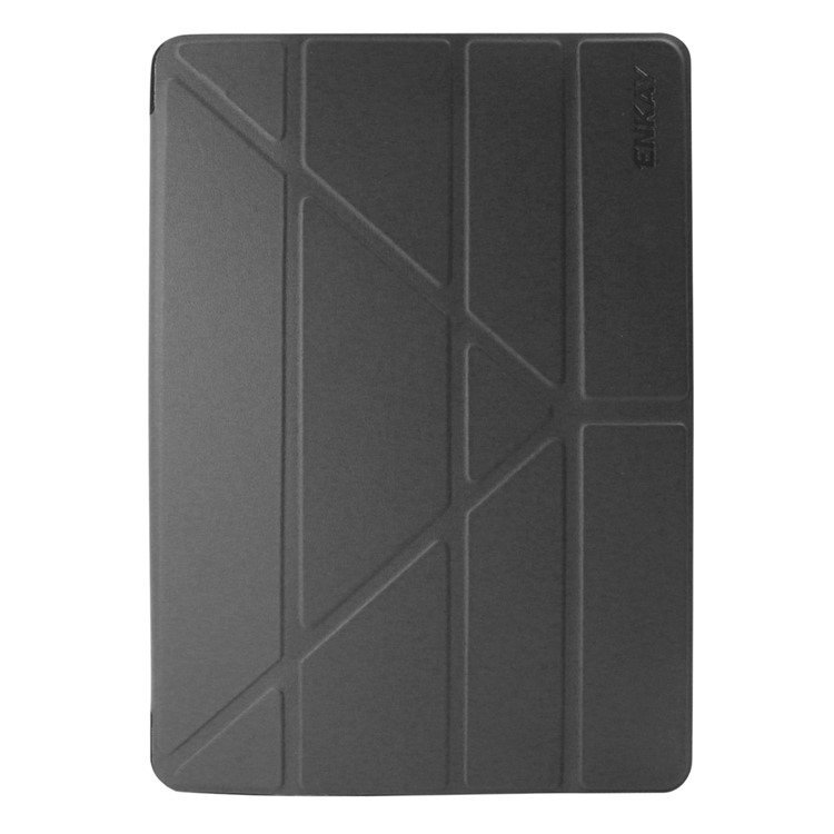 ENKAY Origami Stand Smart PU Leather Shell for iPad Pro 10.5 (2017) - Black-1