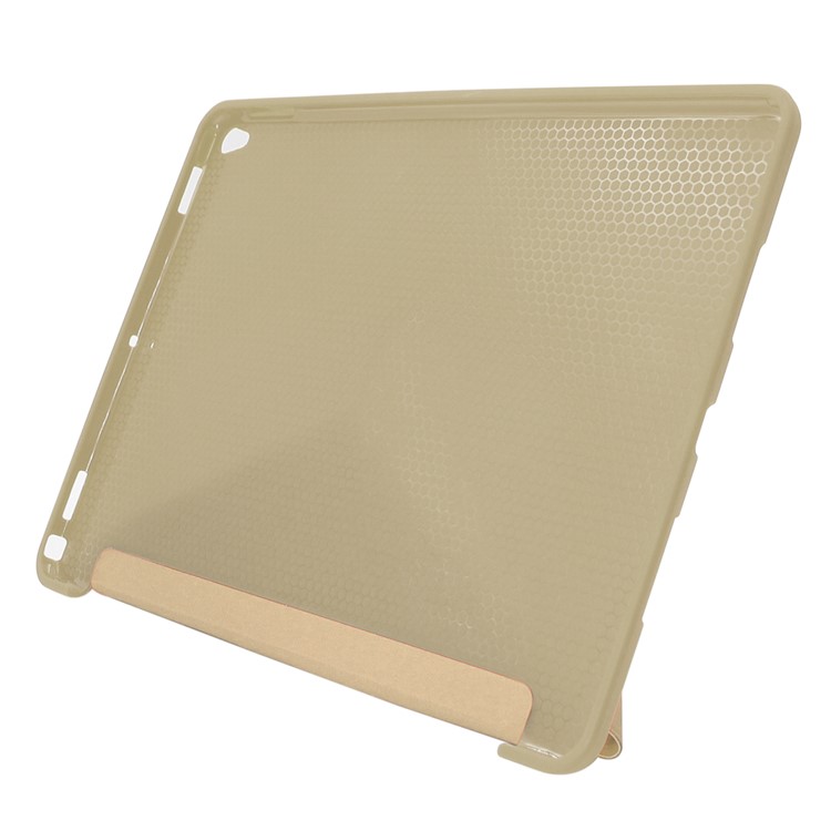 ENKAY Origami Stand Auto-Wake / Sleep PU Leather Shell for iPad Pro 10.5 (2017) - Gold-3