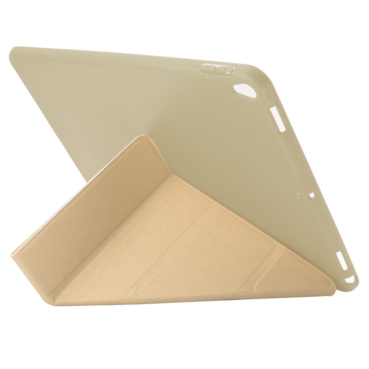 ENKAY Origami Stand Auto-Wake / Sleep PU Leather Shell for iPad Pro 10.5 (2017) - Gold-6