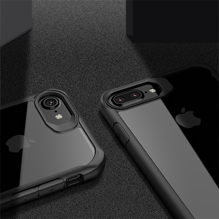 IPAKY Drop-proof PC + TPU Hybrid Phone Case for iPhone 7 Plus 5.5 inch - Black-2