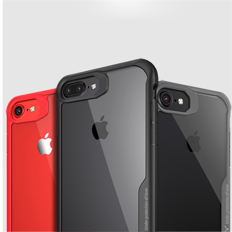 Custodia Per Telefono Ibrido TPU PC + TPU Ipaky Per Iphone 8 Plus / 7 Più 5,5 Pollici - Nero-8