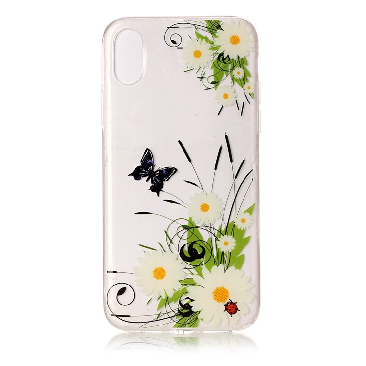 Per iPhone X / Die 5.8 inch Coprire la copertura della custodia in gel di IMD TPU - margherita-2