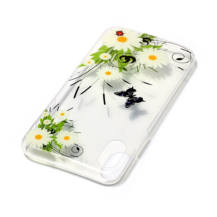 Per iPhone X / Die 5.8 inch Coprire la copertura della custodia in gel di IMD TPU - margherita-4