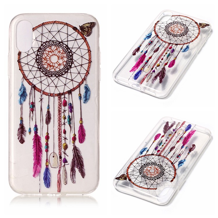 Slim IMD TPU Flexible Case Shell for iPhone XS / X/Ten 5.8 inch - Dream Catcher-1