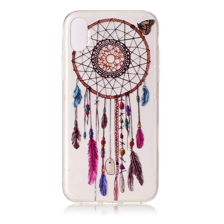Slim IMD TPU Flexible Case Shell for iPhone XS / X/Ten 5.8 inch - Dream Catcher-2