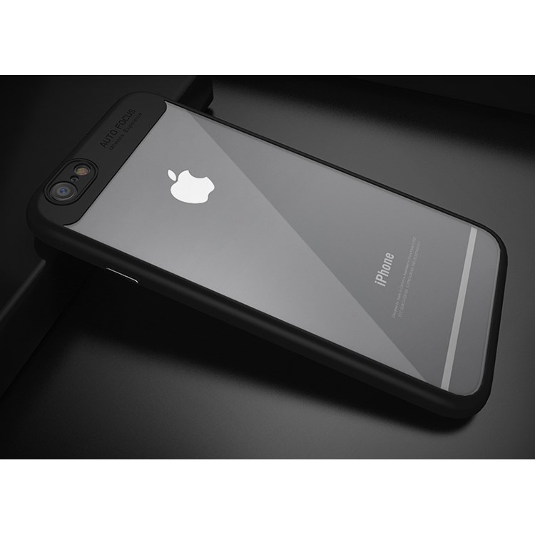 IPAKY Hybrid TPU Frame + Clear Acrylic Cell Phone Case for iPhone 6S/6 4.7 inch - Black-2