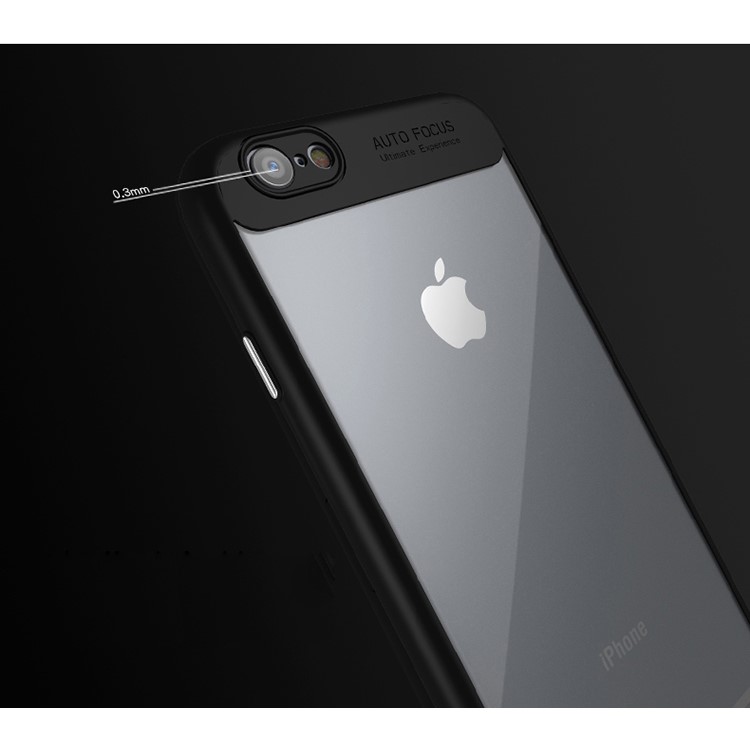IPAKY Hybrid TPU Frame + Clear Acrylic Cell Phone Case for iPhone 6S/6 4.7 inch - Black-5