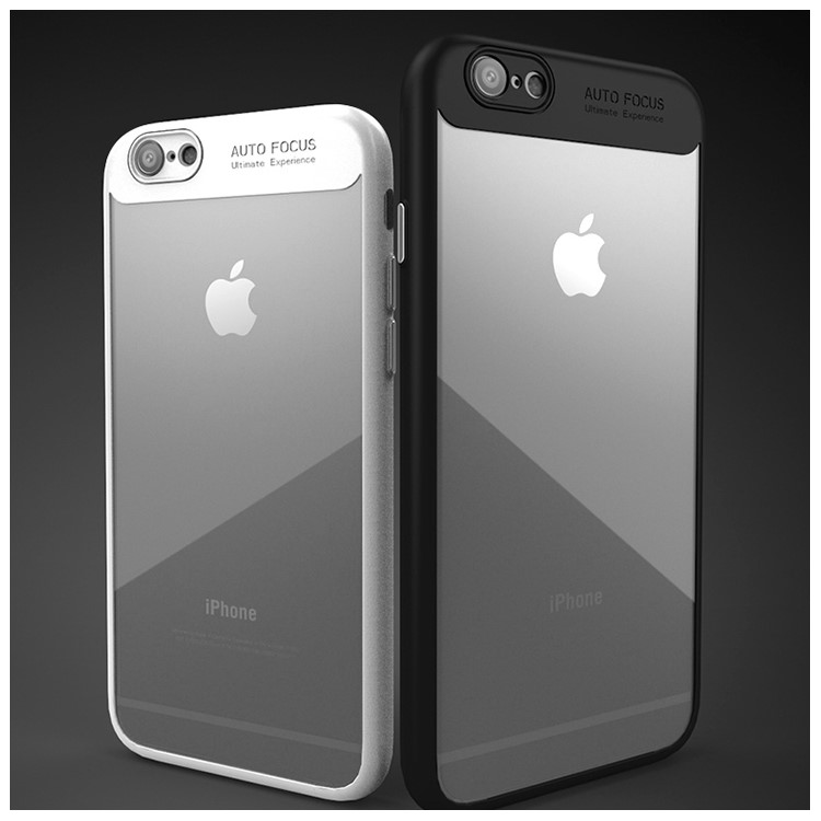 IPAKY TPU Frame + Clear Acrylic Protection Hybrid Case Cover for iPhone 6S Plus/6 Plus 5.5 inch - White-3
