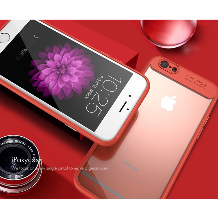 IPAKY TPU Frame + Clear Acrylic Combo Shell for iPhone 6S Plus/6 Plus 5.5 inch - Red-2