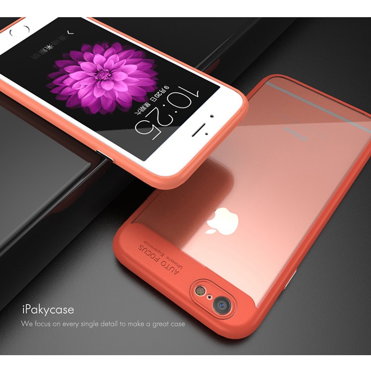 IPAKY TPU Frame + Clear Acrylic Combo Shell for iPhone 6S Plus/6 Plus 5.5 inch - Red-3