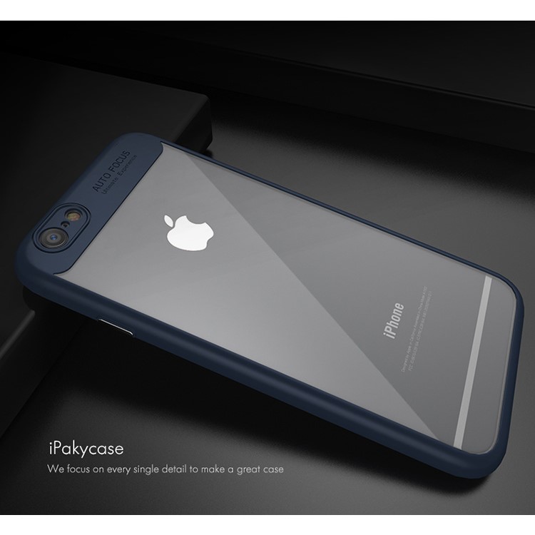 IPAKY TPU Frame + Clear Acrylic Protection Combo Mobile Phone Back Case for iPhone 6S Plus/6 Plus 5.5 inch - Blue-2
