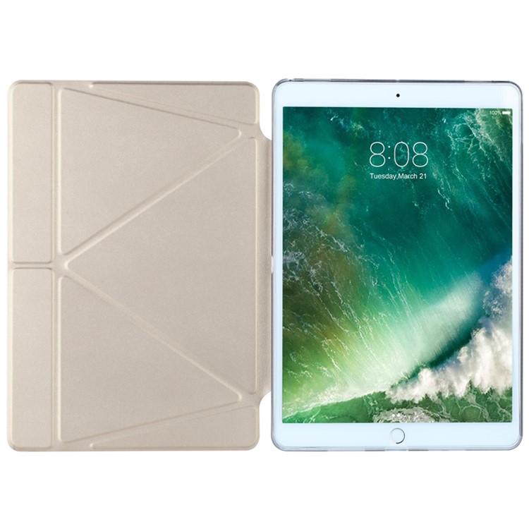 MOMAX The Core Auto Wake and Sleep Origami Stand PU Leather + TPU Protective Cover for iPad Pro 10.5 (2017) - Gold-3