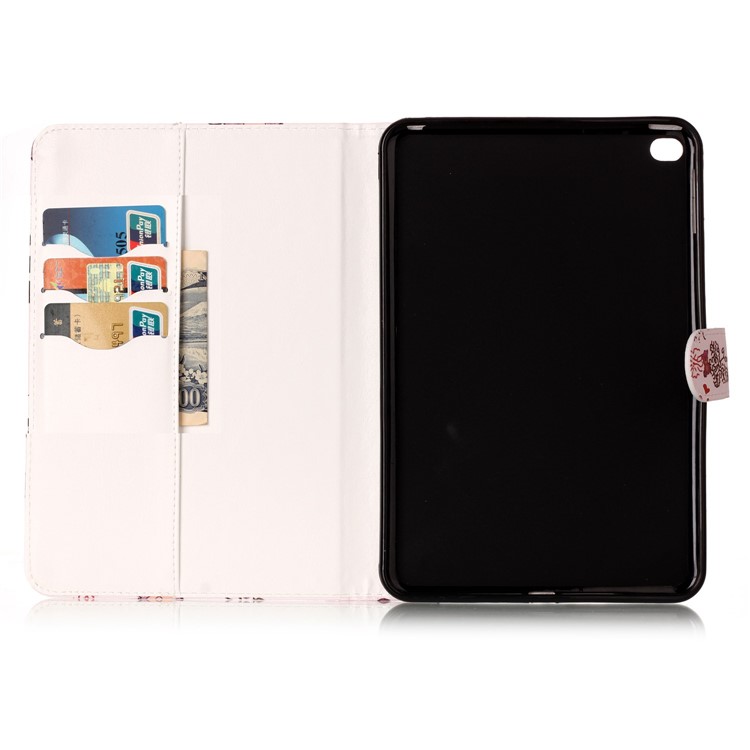 Pattern Printing Embossed Leather Protective Tablet Cover for iPad mini 4 - Flower-6