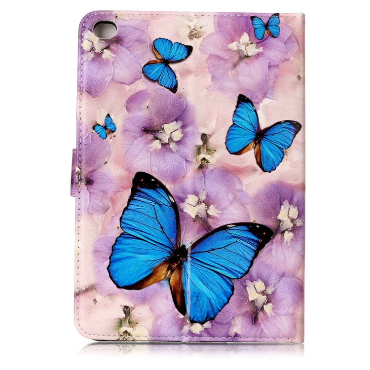 Pattern Printing Embossed Leather Protective Shell for iPad mini 4 - Butterfly-3