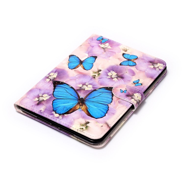 Pattern Printing Embossed Leather Protective Shell for iPad mini 4 - Butterfly-5