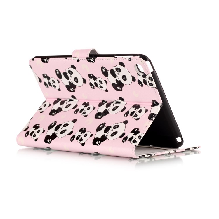 Pattern Printing Embossed Leather Protective Tablet Case Shell for iPad mini 4 - Panda-4