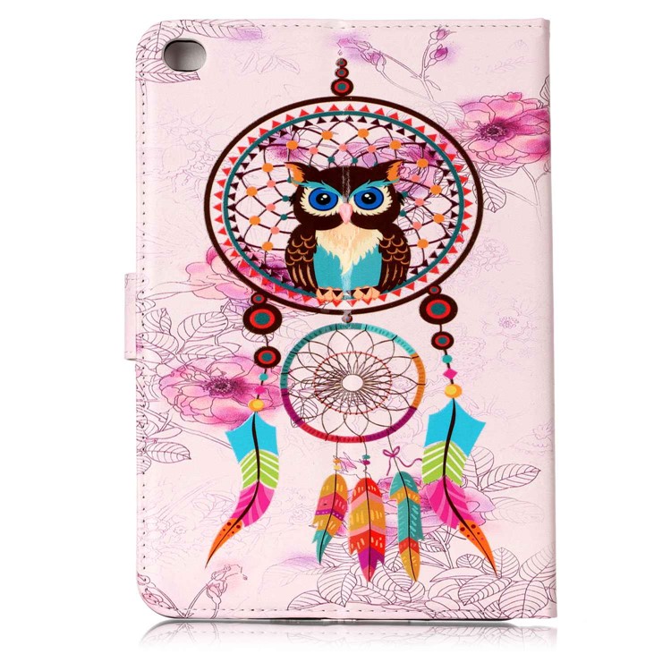 For iPad mini 4 Pattern Printing Embossed Leather Protective Shell - Dream Catcher-3